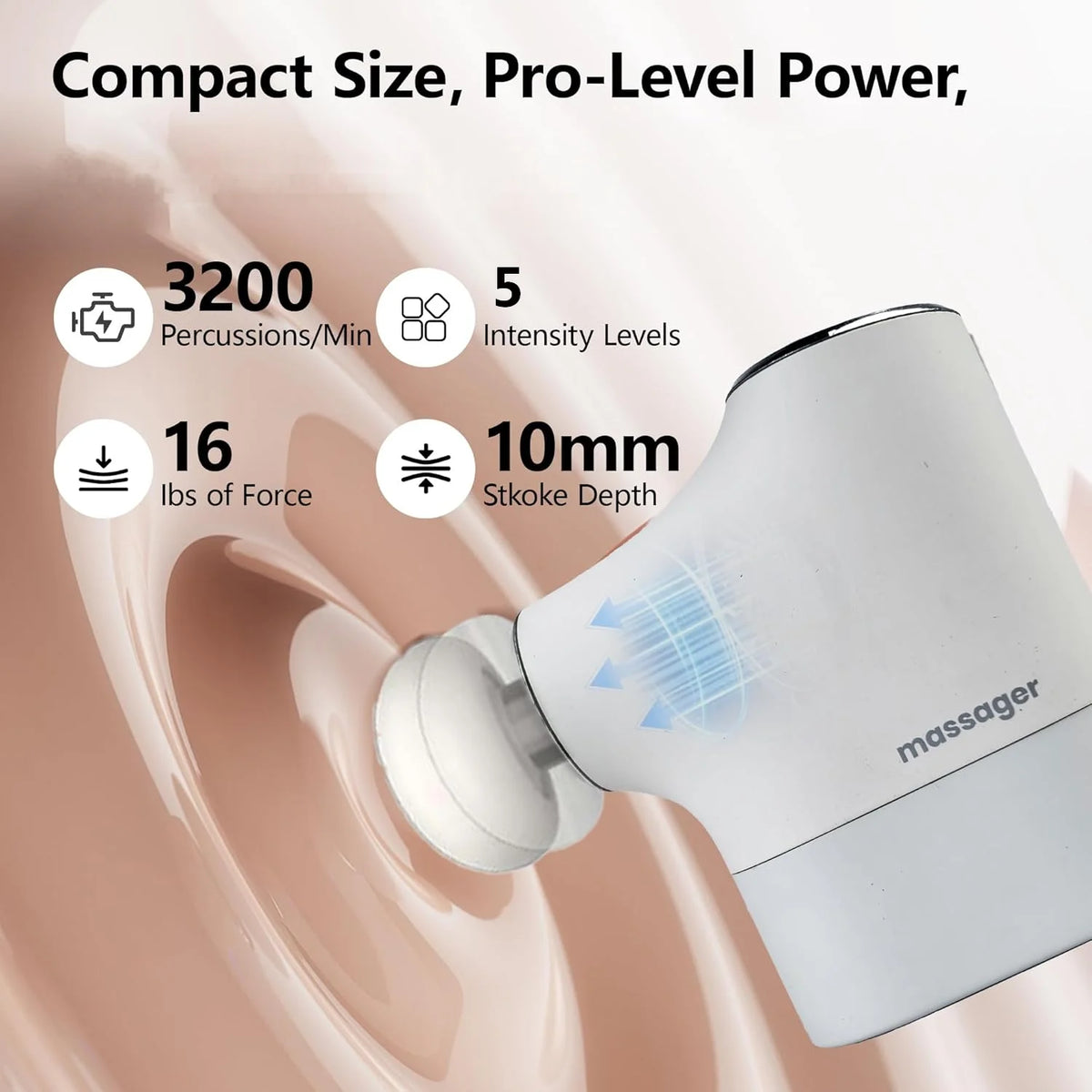Mini Portable Deep Tissue Percussion Muscle Massager for Pain Relief