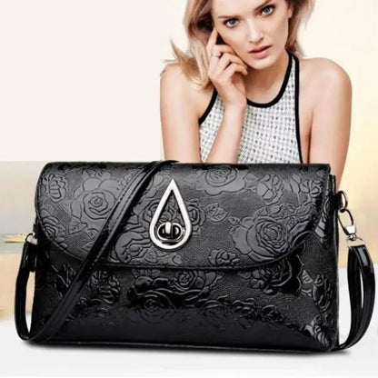 Luxury Floral Embossed Clutch Bag