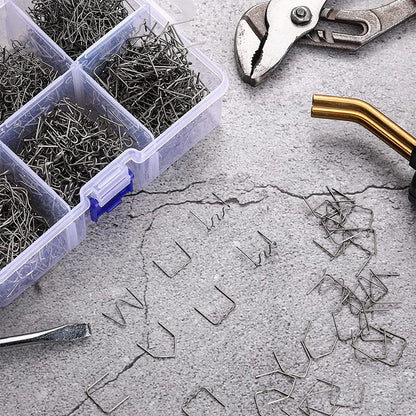 Stainless Steel Hot Staples for Plastic Repair Gun - 0.6mm & 0.8mm Welding Staples Kit