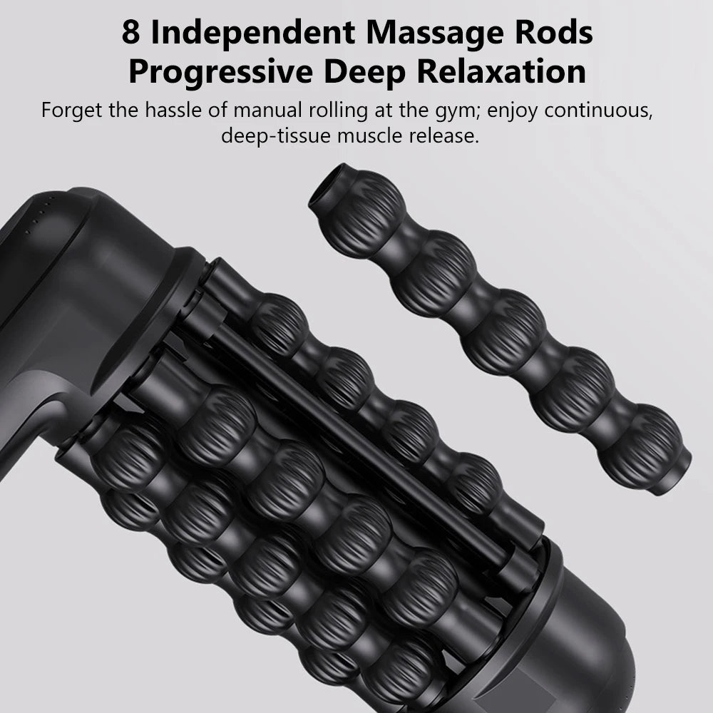 Electric Deep Tissue Fascia Roller Massager for Muscle Recovery