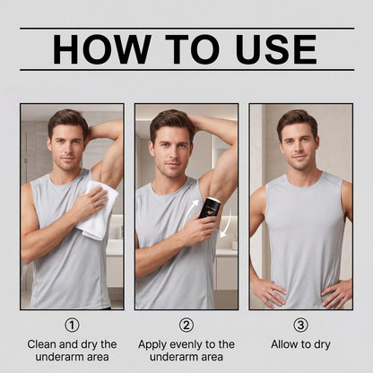 Men's Long-Lasting Solid Deodorant Stick - Odor Control & Skin-Friendly Formula