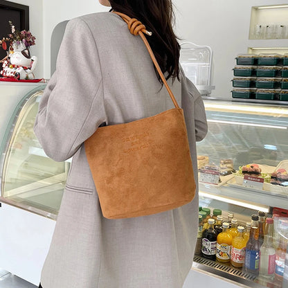 Luxury Retro Suede Tote