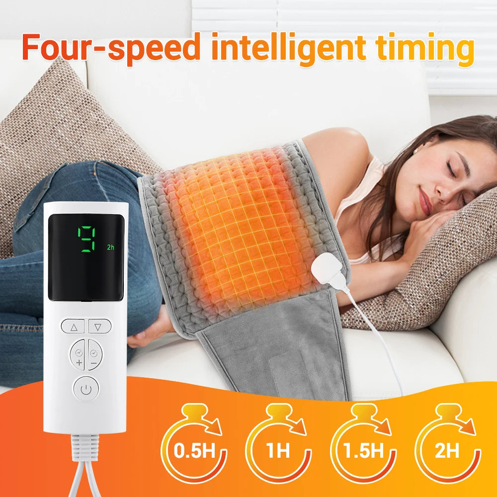 Electric Heated Waist Heating Pad for Back Pain Relief with 9 Heat Settings