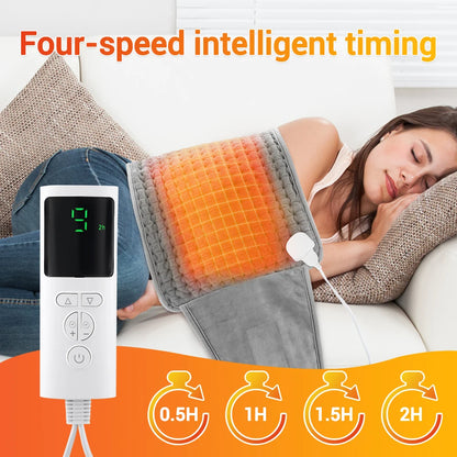 Electric Heated Waist Heating Pad for Back Pain Relief with 9 Heat Settings