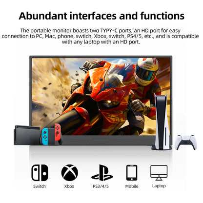 13-Inch 4K Portable Monitor - Ultra HD HDR Travel Display for Gaming & Work