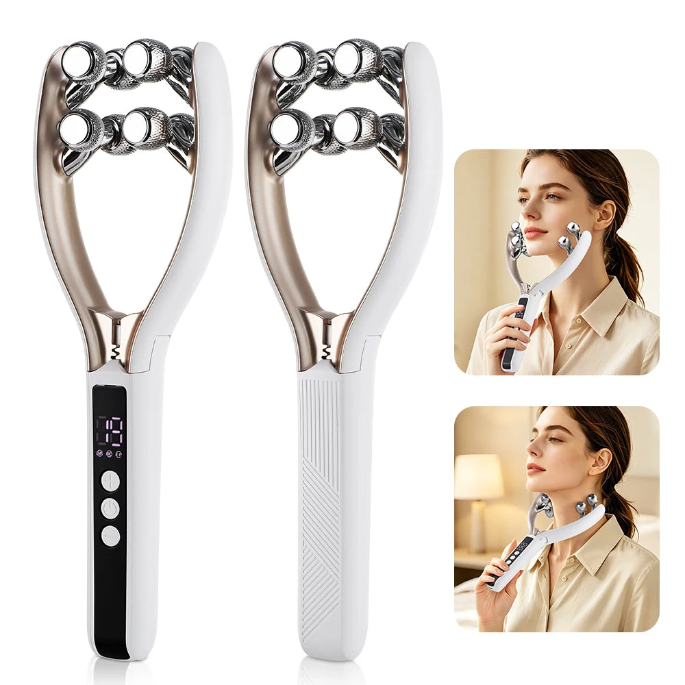 Electric Facial Roller Massager – 8-Ball Deep Tissue Skin Contour Beauty Tool - 1