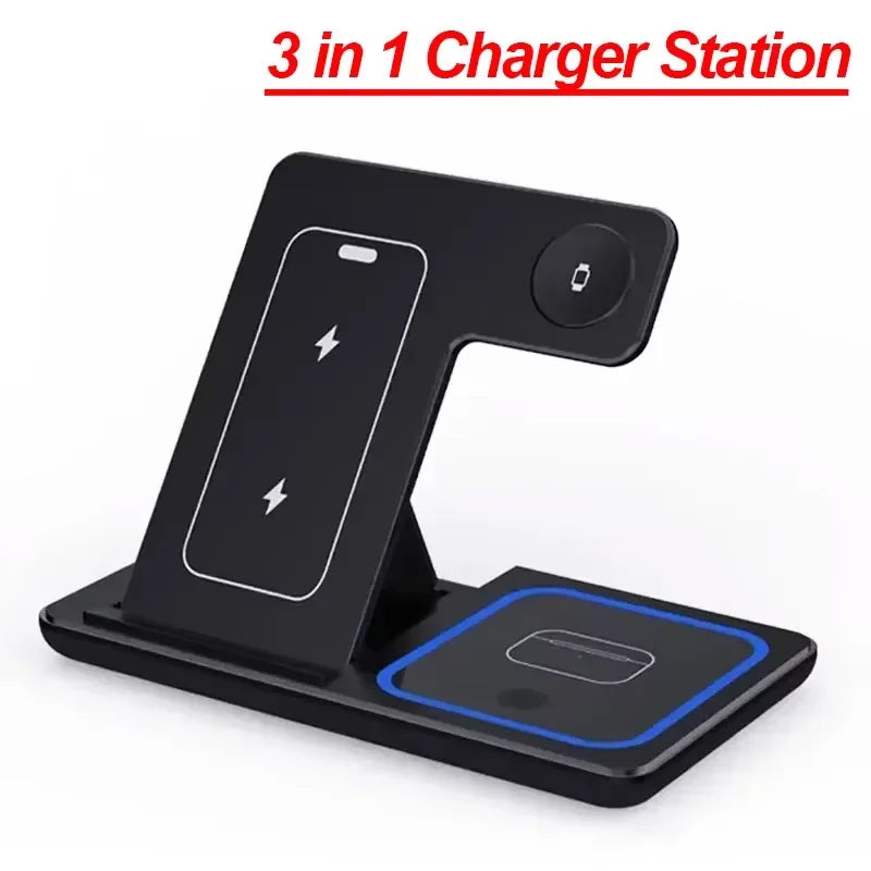 3-in-1 Foldable Wireless Charging Station for iPhone, iWatch & AirPods - 13
