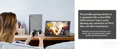 14" Portable IPS Touch Monitor - 1920x1200 HD Gaming & Laptop Expand Display