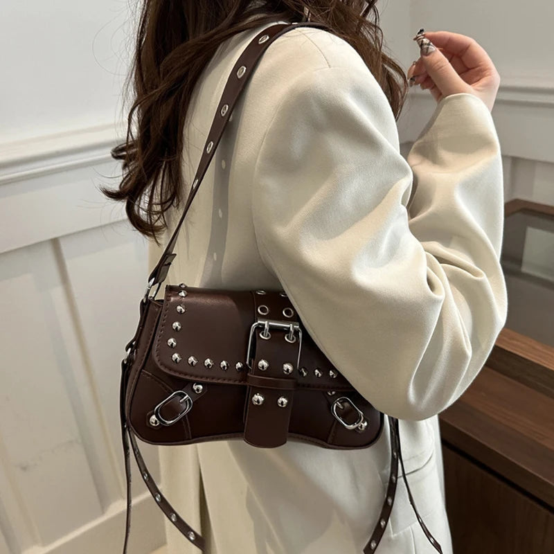 Luxury Trendy Rivet Shoulder Bag