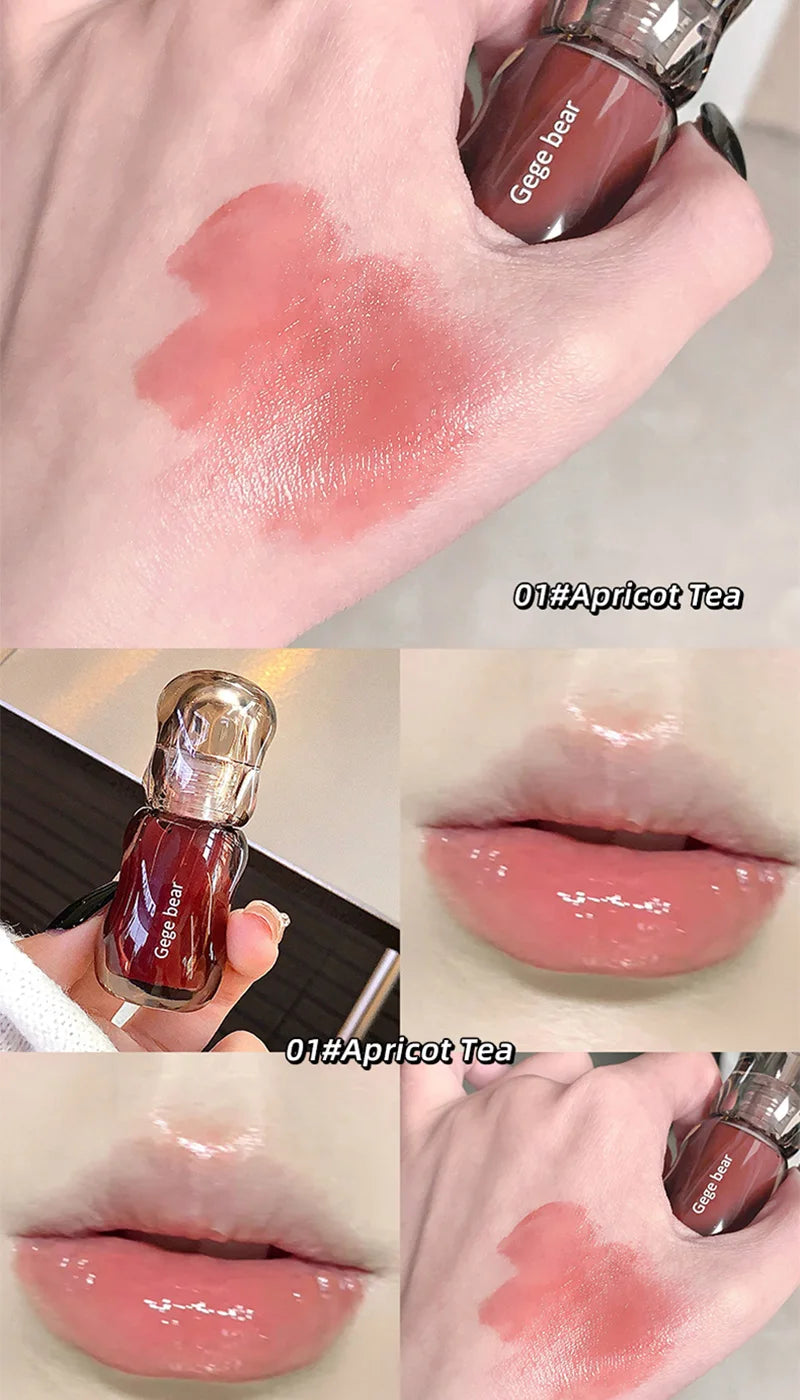 Crystal Gloss Hydrating Lip Tint - Long-Lasting Mirror Finish Plumper - 12