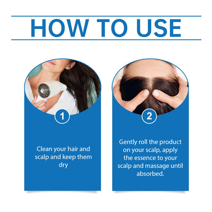Rosemary Hair Growth Serum Roller for Scalp Stimulation and Damage Repair