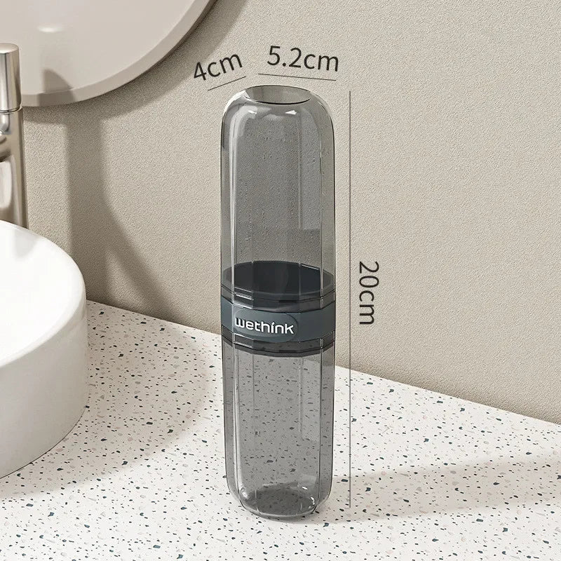 Portable Clear Toothbrush Travel Case & Hygienic Organizer - 14