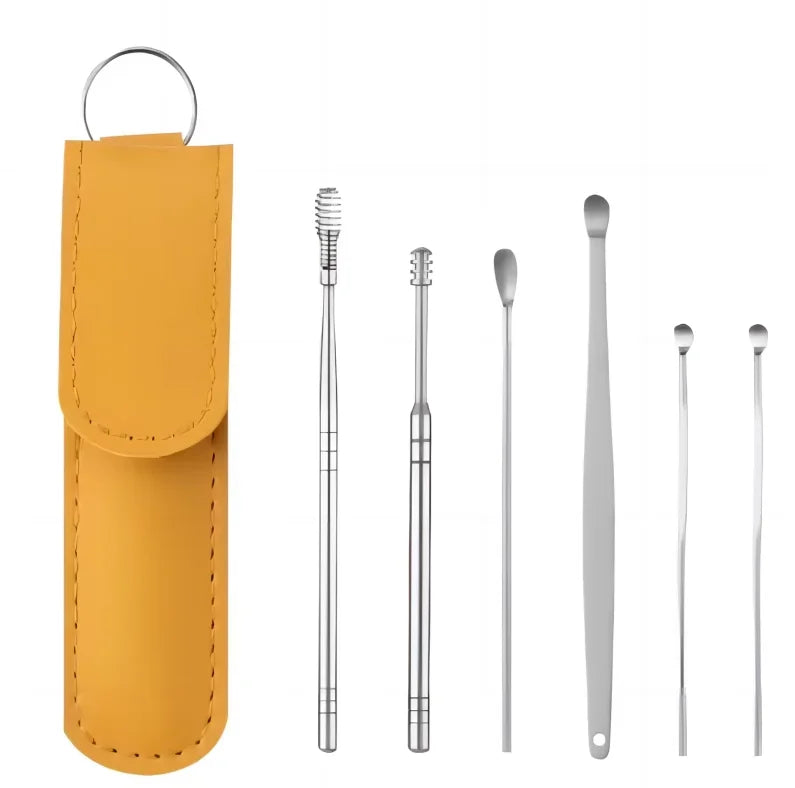 Professional Stainless Steel Ear Wax Removal Kit & Cleaning Tool Set - 21