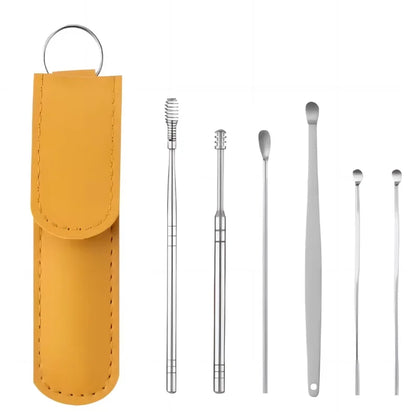 Professional Stainless Steel Ear Wax Removal Kit & Cleaning Tool Set