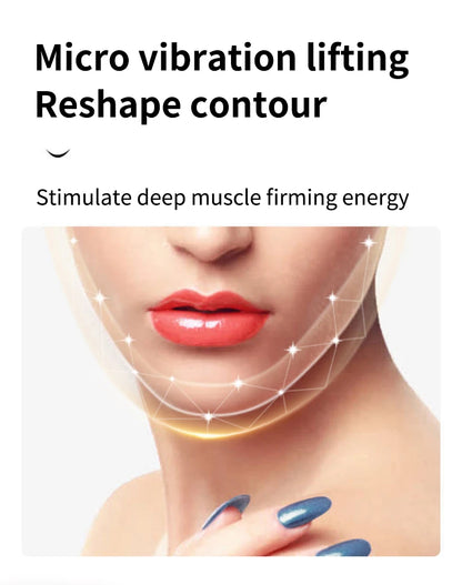 LED V-Face Lifting Massager: Photon Therapy & Vibration Slimming Device
