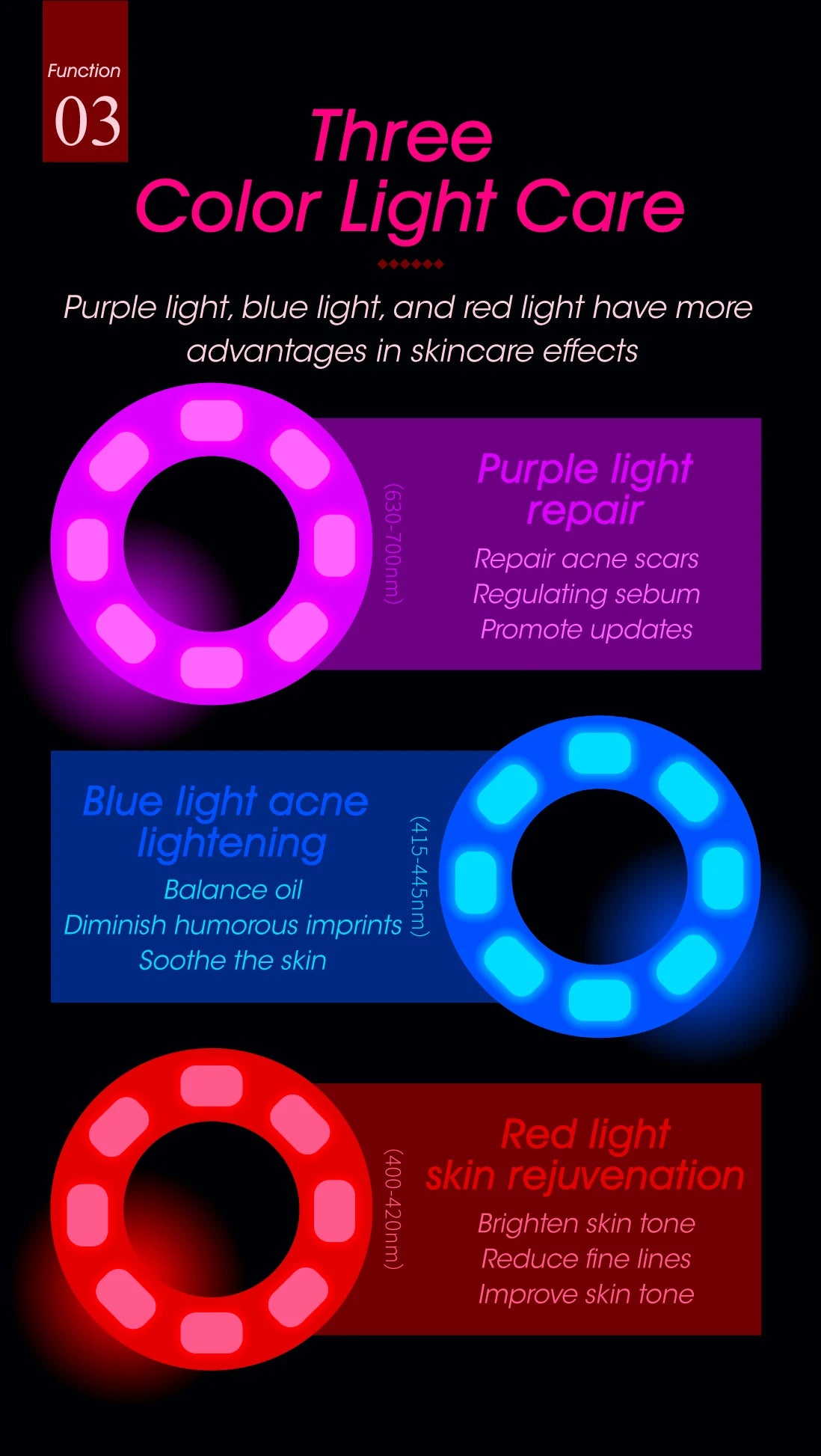 3-in-1 LED Photon Eye & Facial Massager Wand for Anti-Aging and Skin Lifting