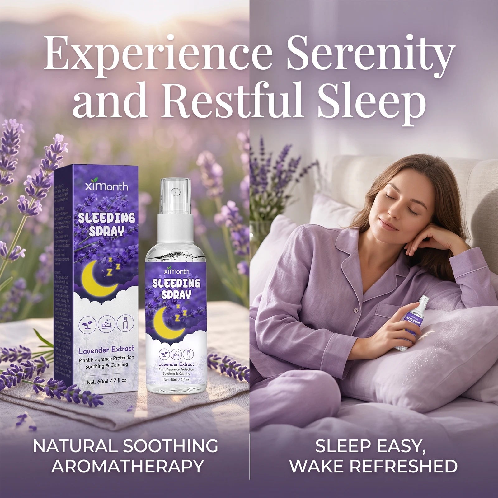 Lavender Sleep Calming Mist for Deep Relaxation and Stress Relief - 1