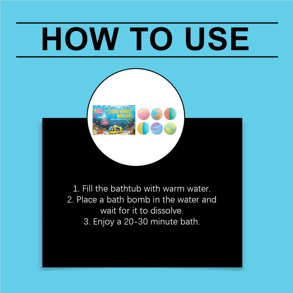 Kids Fun Fizzy Bath Bomb Set - Gentle Moisturizing Bubble Bath for Boys and Girls