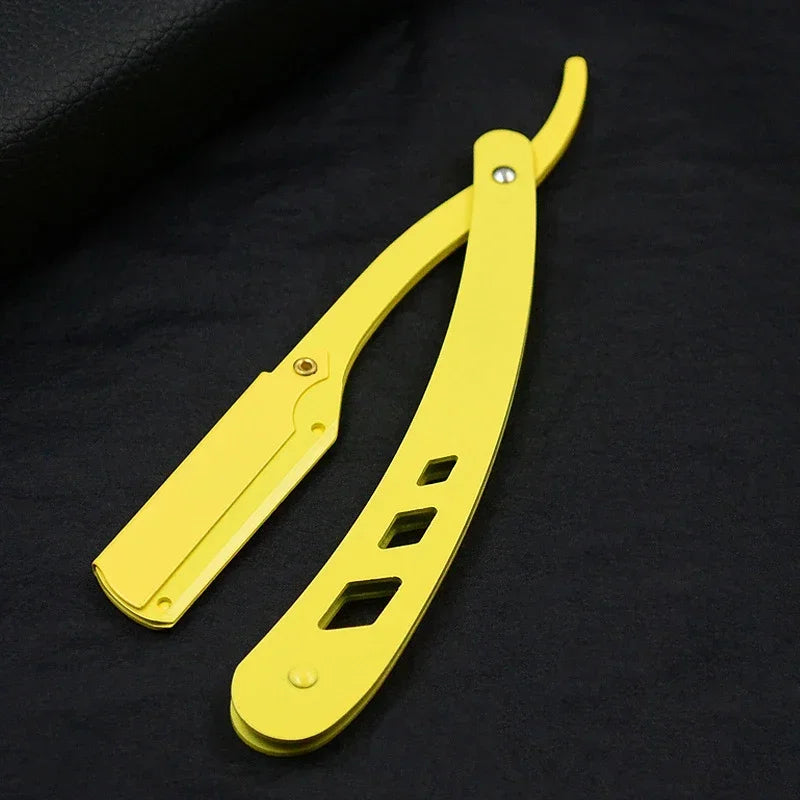 Professional Stainless Steel Folding Straight Razor for Men and Women - 26