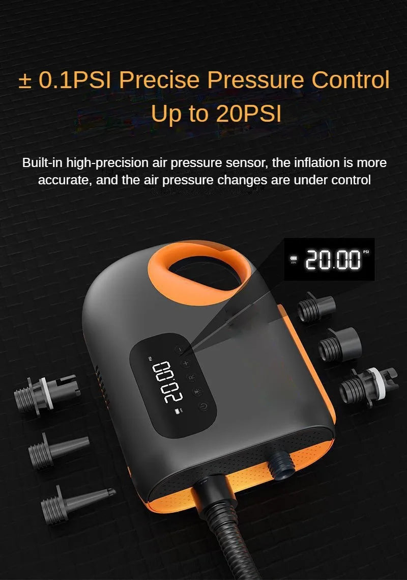 12V 20PSI Electric SUP Air Pump for Paddle Boards & Kayaks