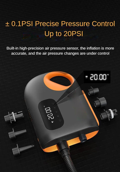 12V 20PSI Electric SUP Air Pump for Paddle Boards & Kayaks