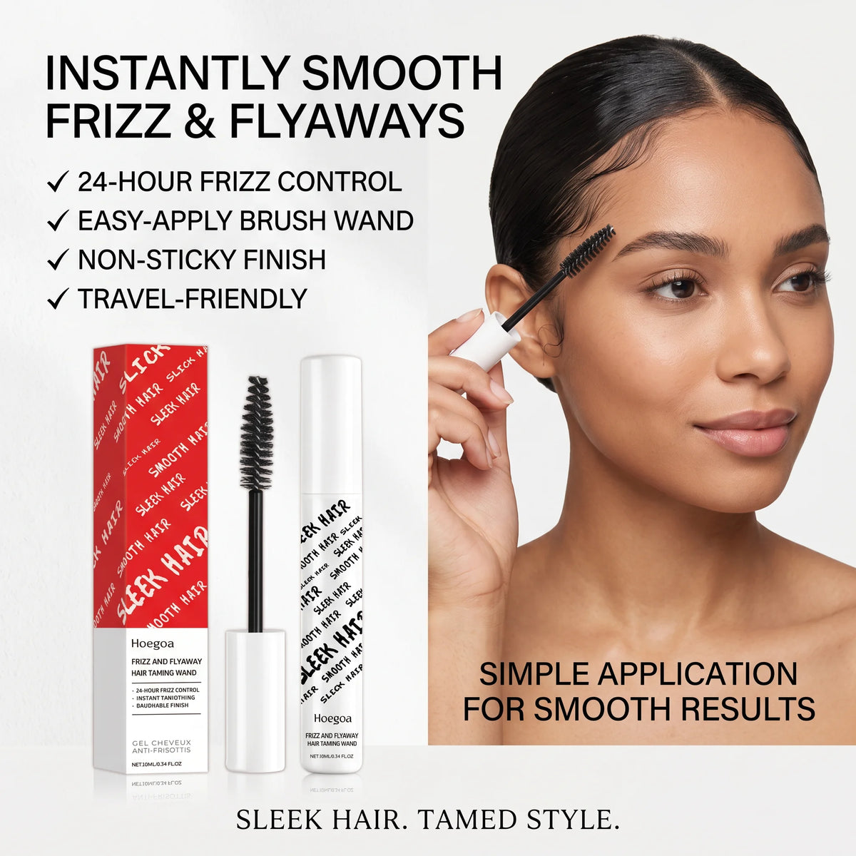 Anti-Frizz Hair Finishing Stick for Sleek Flyaway & Edge Control