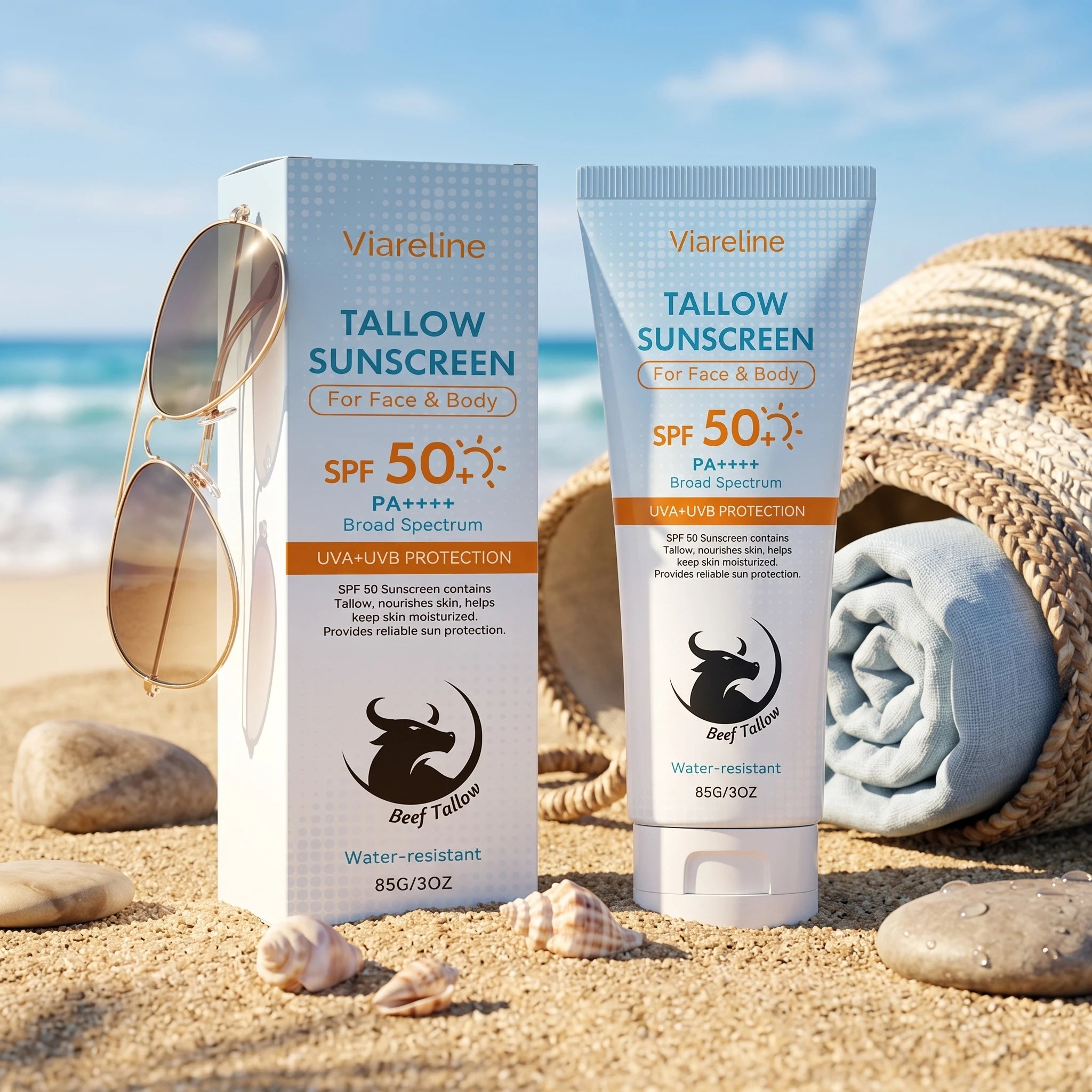 Tallow Sunscreen SPF 50 Broad Spectrum Moisturizing Face and Body Sun Protection - 4