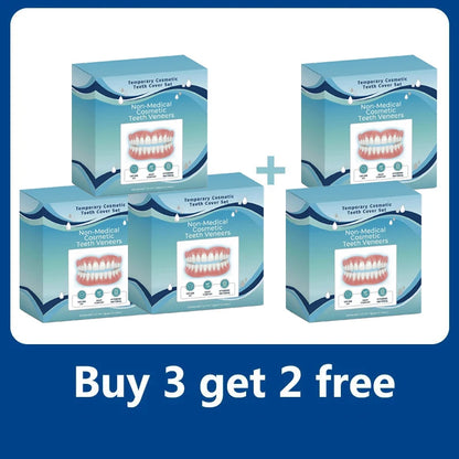 Adjustable Cosmetic Teeth Veneers - Natural Look Temporary Smile Solution