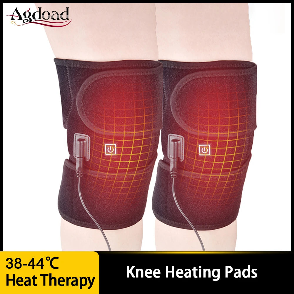 Electric Heated Knee Brace - USB Vibration Therapy & Support Pad - 1