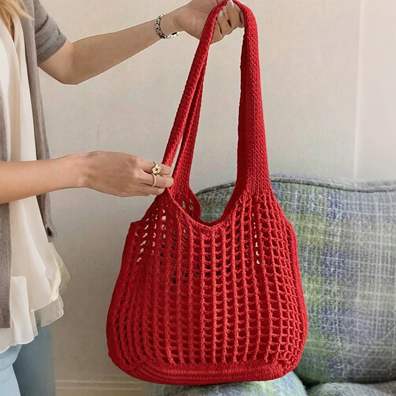 Luxury Crochet Hollow Beach Tote