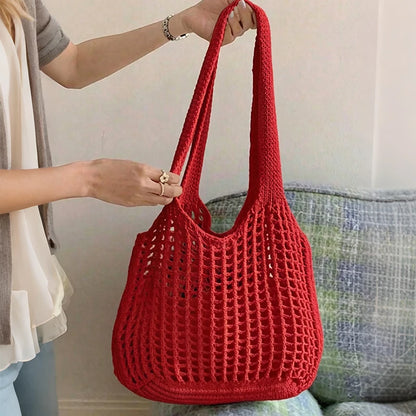 Luxury Crochet Hollow Beach Tote