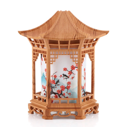 Portable USB Pavilion Ultrasonic Humidifier with Soothing Night Light