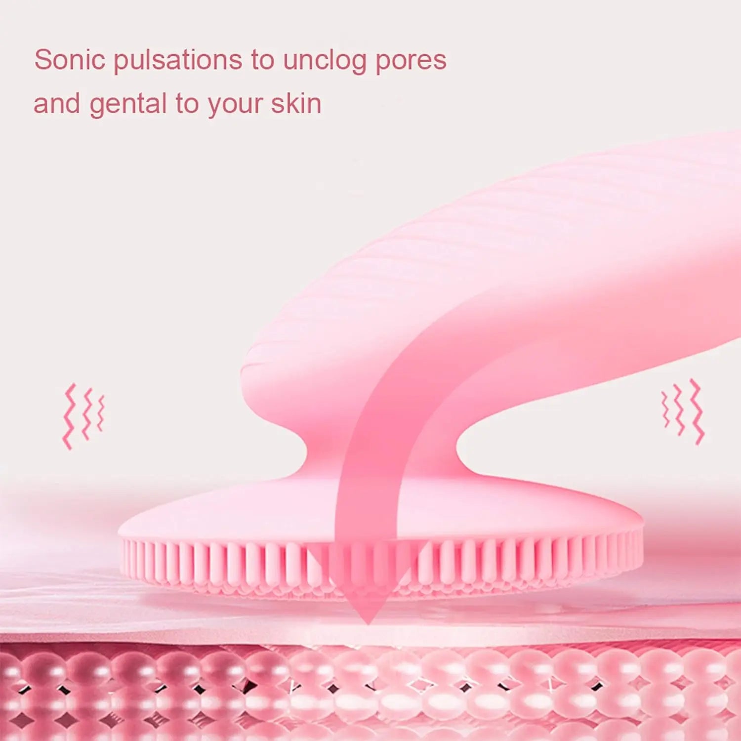 Sonic Electric Silicone Facial Cleansing Brush – Waterproof Skin Exfoliator - 3