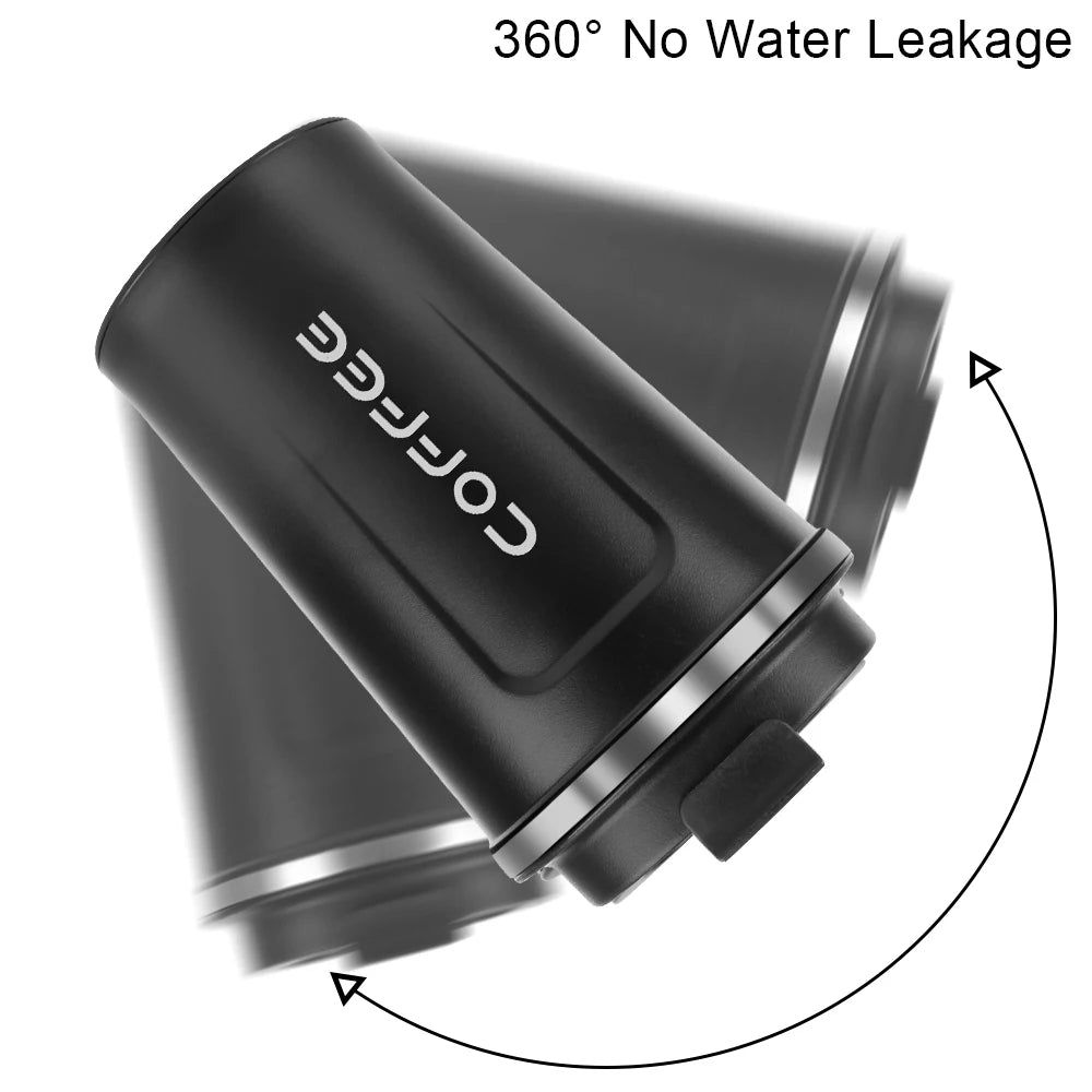 Insulated Stainless Steel Travel Mug - Leak-Proof Coffee Cup 380/510ml - 8