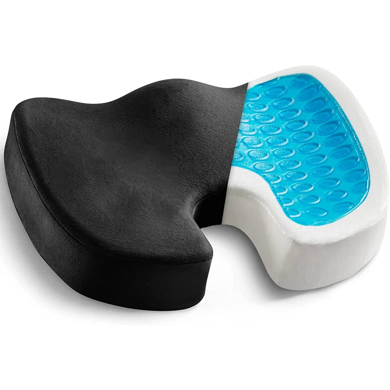 Ergonomic Gel Memory Foam Seat Cushion for Office Chair and Car - 14