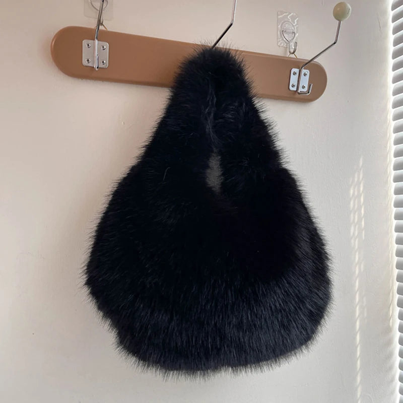 Luxury Soft Plush Bucket Bag