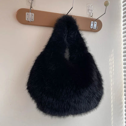 Luxury Soft Plush Bucket Bag