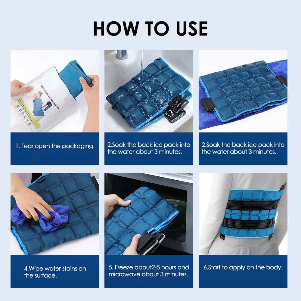 Reusable Hot & Cold Compress Therapy Wrap for Back, Shoulders, and Joint Pain Relief