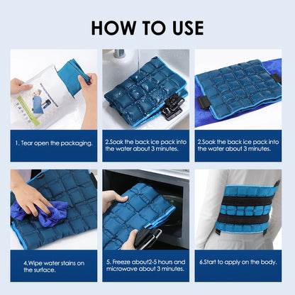 Reusable Hot & Cold Compress Therapy Wrap for Back, Shoulders, and Joint Pain Relief