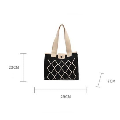 Luxury Knit Trendy Tote