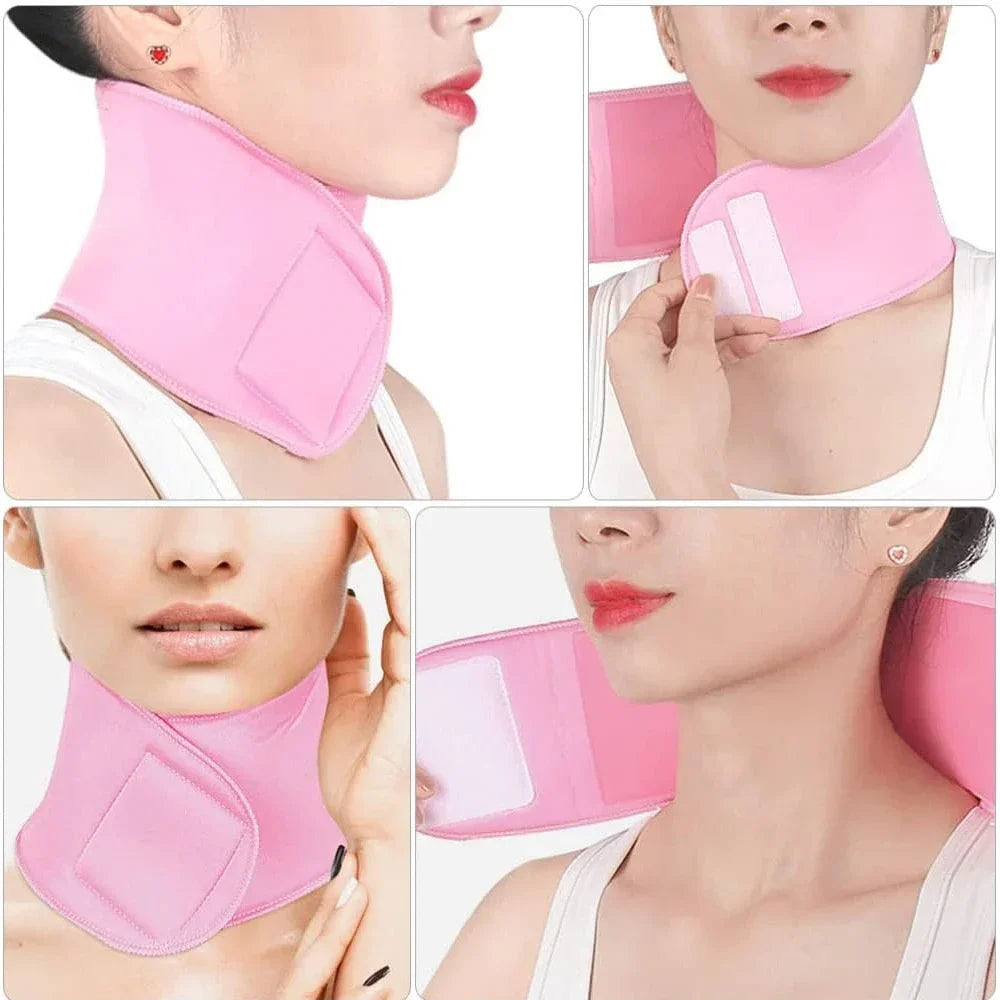 Silicone Moisturizing Neck Wrap – Anti-Wrinkle Reusable Gel Spa Neck Mask - 11