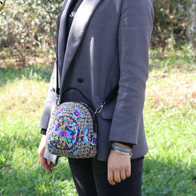 Luxury Bohemian Floral Backpack