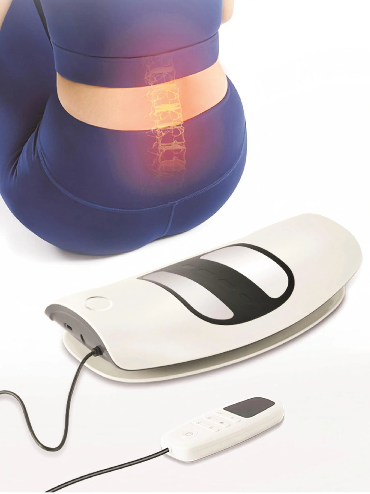 Electric Lumbar Traction Massager - Inflatable Back Stretcher & Spine Support Device