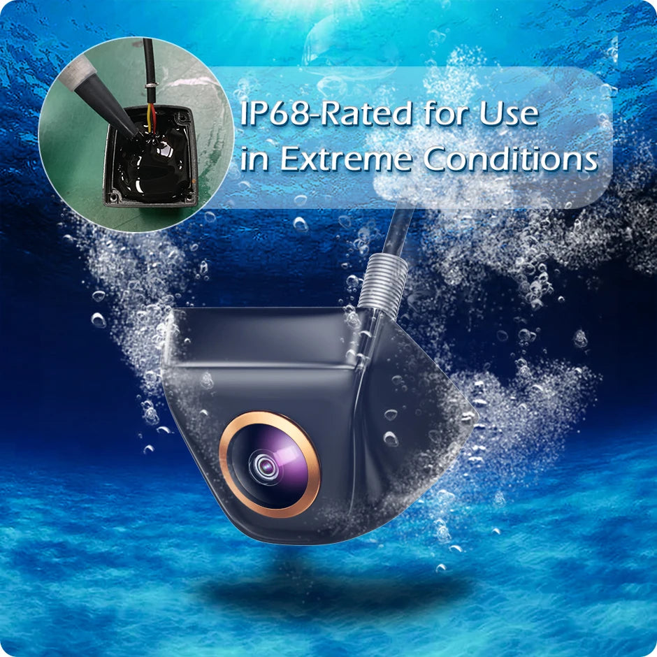 Full HD 1080P Car Rear View Camera - 170° Wide Angle Night Vision Backup Cam
