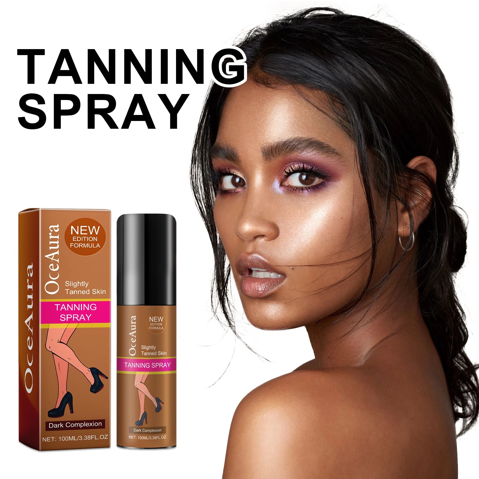 Sunless Tanning Spray for Natural Glowing Skin - Moisturizing Body Bronzer Mist - 7