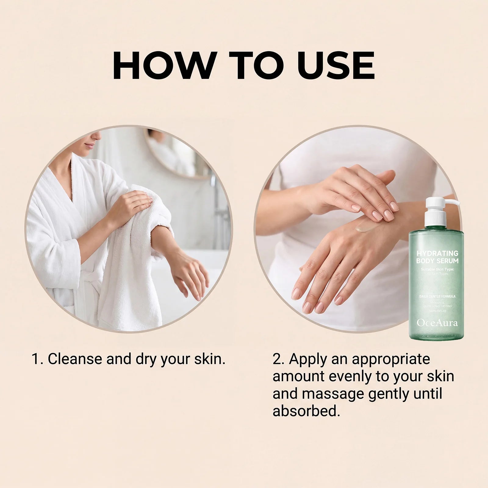 Hydrating Body Serum for Dry Skin - Deep Moisturizing & Skin Smoothing Treatment - 12
