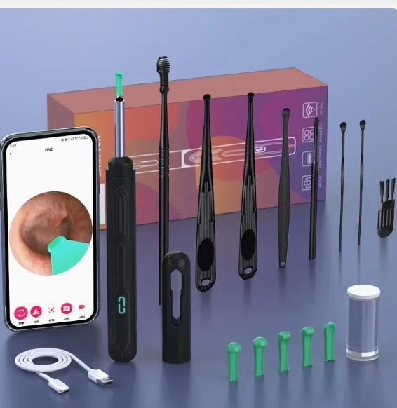 Smart Visual Ear Wax Remover - 1080P HD Camera Otoscope Cleaner