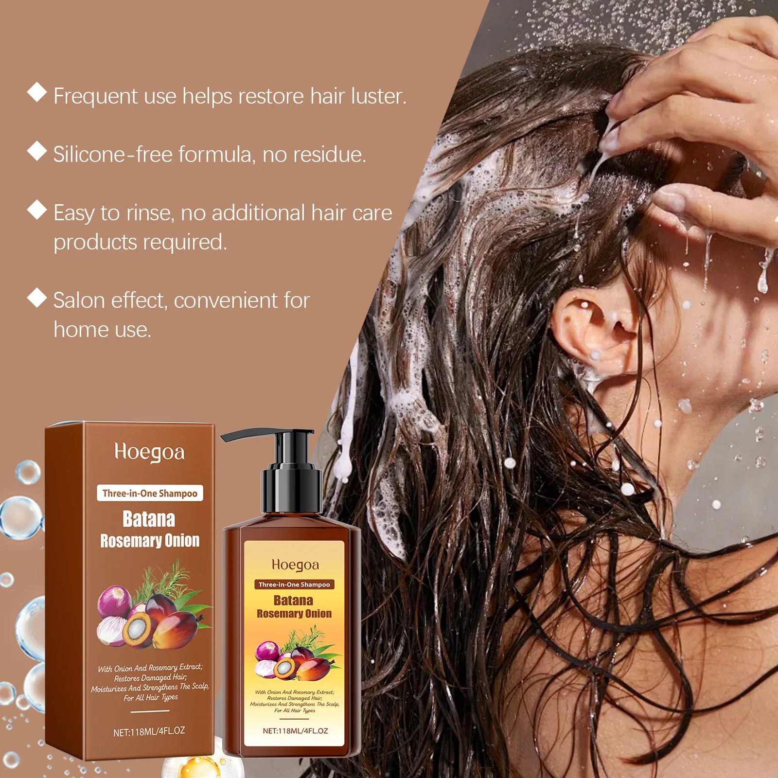 Batana & Rosemary Hair Growth Shampoo for Deep Scalp Repair & Anti-Dandruff - 11