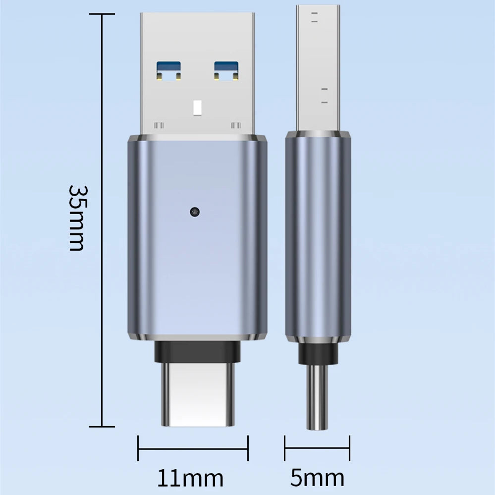 High-Speed USB 3.0 Dual-Slot SD & TF Memory Card Reader Adapter - 6
