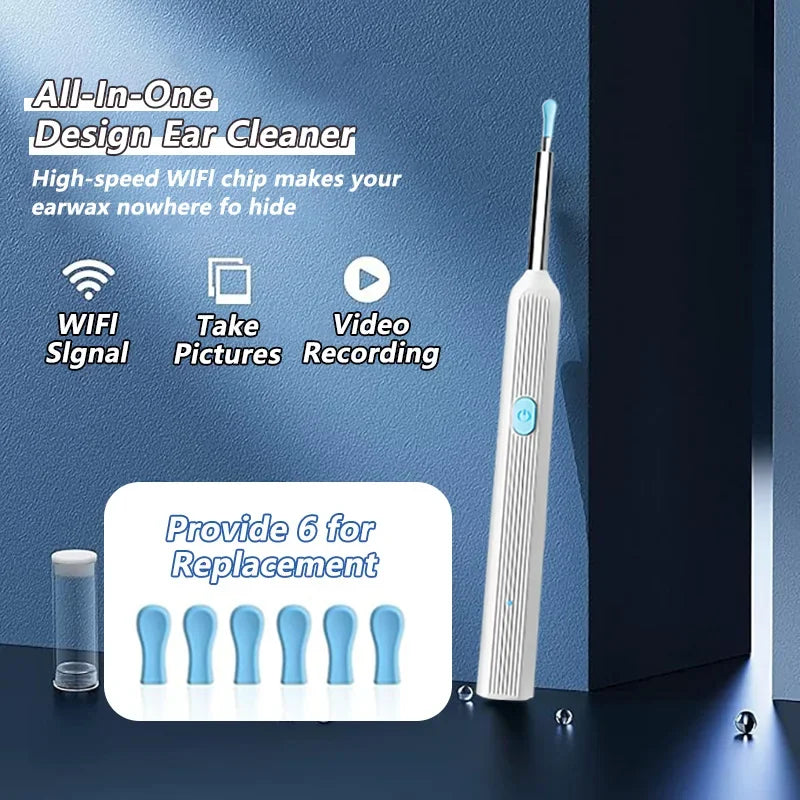 Smart Visual Ear Wax Remover - 1080P HD Camera Otoscope Cleaner